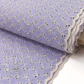 Puuvillakangas EMBROIDERY Rosemary lilac