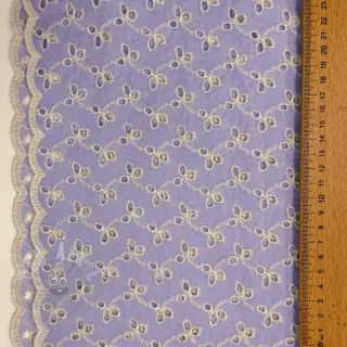Puuvillakangas EMBROIDERY Rosemary lilac