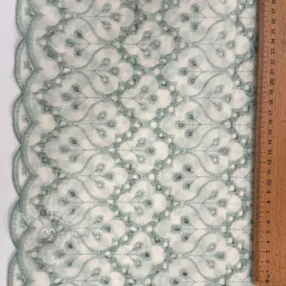 Puuvillakangas EMBROIDERY Lilian mint