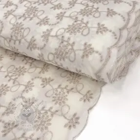 Puuvillakangas EMBROIDERY Lilian ecru