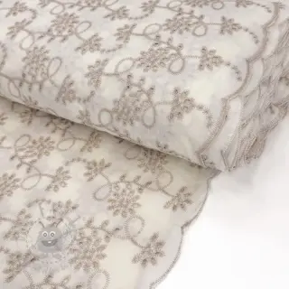 Puuvillakangas EMBROIDERY Lilian ecru