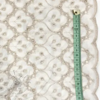 Puuvillakangas EMBROIDERY Lilian natural