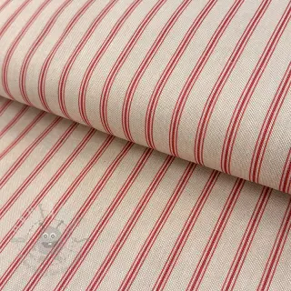 Sisustuskangas Linenlook Vincennes rouge