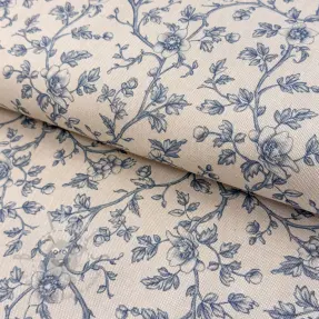 Sisustuskangas Linenlook Meredith bleu