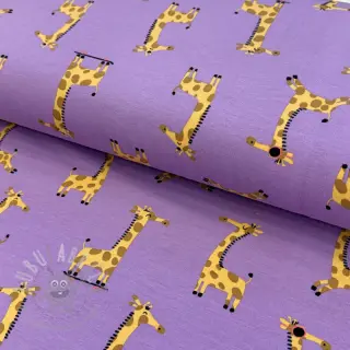 Úplet Giraffes lavender