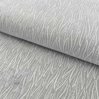 Kaksinkertainen harsokangas/musliini Leaves light grey