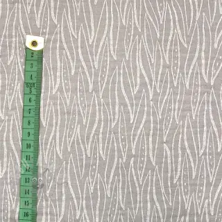 Kaksinkertainen harsokangas/musliini Leaves light grey