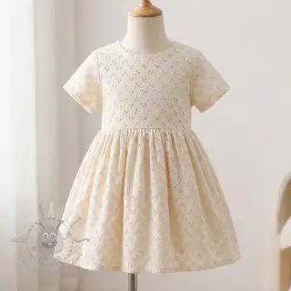 Puuvillakangas EMBROIDERY Rosemary off white