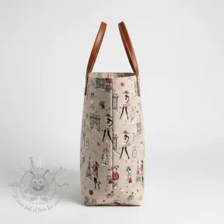 Sisustuskangas Linenlook Cute Paris multico