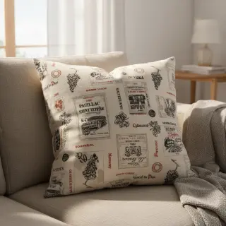 Dekoračná látka Linenlook Cabernet multico