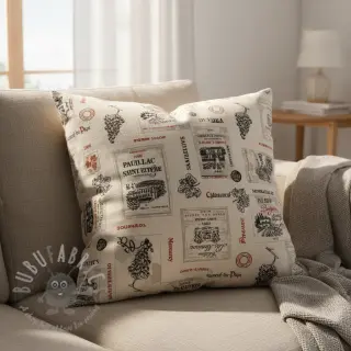 Sisustuskangas Linenlook Cabernet multico