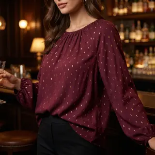 Viskóza LUREX burgundy
