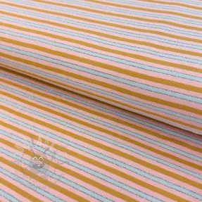 Úplet LUREX Stripes ochre silver