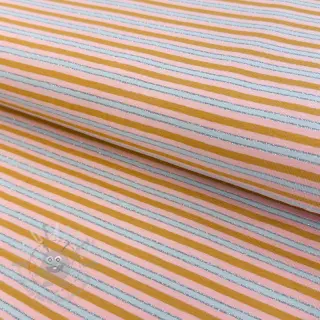 Neulos LUREX Stripes ochre silver