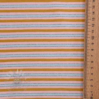 Neulos LUREX Stripes ochre silver