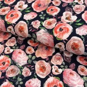 Neulos Roses navy digital print
