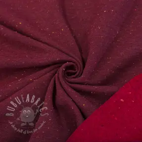 Harjattu collegekangas COSY burgundy melange