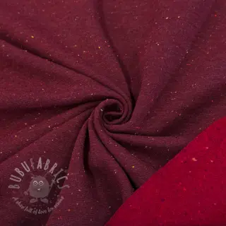 Harjattu collegekangas COSY burgundy melange