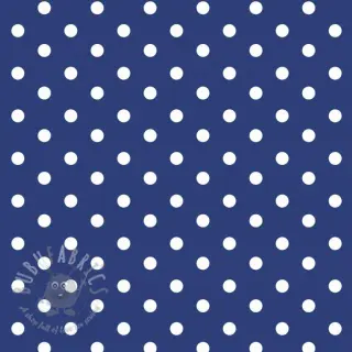 Puuvillakangas Dots cobalt