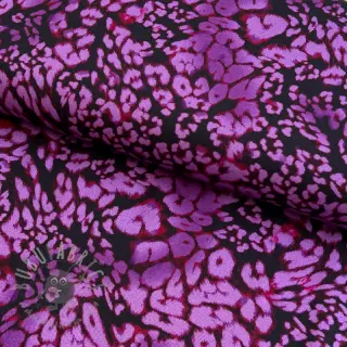 Viskoosi ROSELLA STRETCH Animals purple