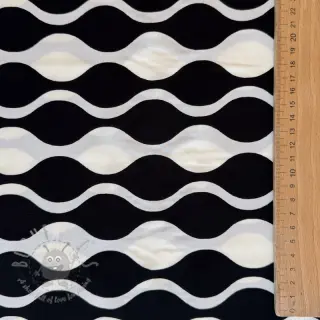Viskoosi ECOVERO Abstract black ecru
