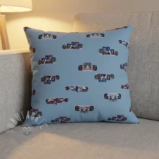 Puuvillakangas Cars light blue