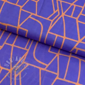 Puuvillakangas VOILE NERIDA HANSEN Town blue