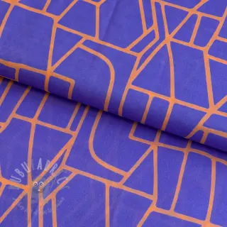 Puuvillakangas VOILE NERIDA HANSEN Town blue