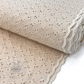 Puuvillakangas EMBROIDERY Rosemary beige