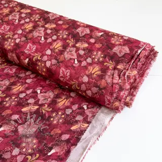 Viskoosi RAYON POPLIN Dark barrock design C