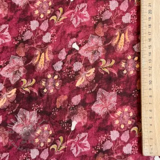 Viskoosi RAYON POPLIN Dark barrock design C
