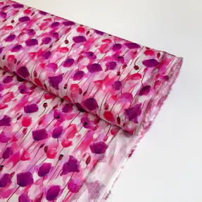 Viskóza RAYON POPLIN Poppys design B