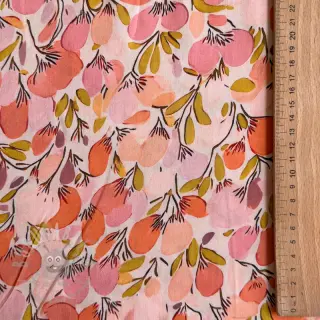Viskoosi RAYON POPLIN Simplistic flowers design A
