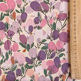 Viskoosi RAYON POPLIN Simplistic flowers design B