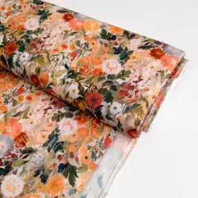 Viskoosi RAYON POPLIN Wild flowers design Ja