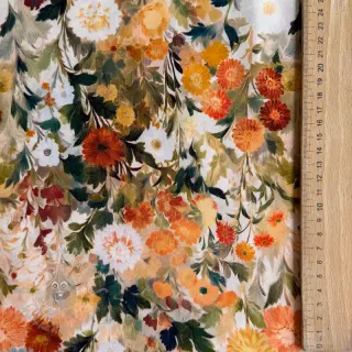 Viskoosi RAYON POPLIN Wild flowers design Ja