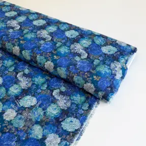 Viskoosi RAYON POPLIN Flower sea design B