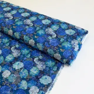 Viskoosi RAYON POPLIN Flower sea design B