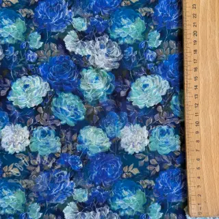 Viskoosi RAYON POPLIN Flower sea design B