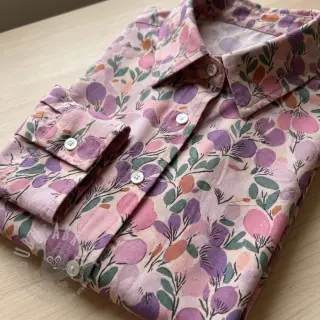 Viskoosi RAYON POPLIN Simplistic flowers design B