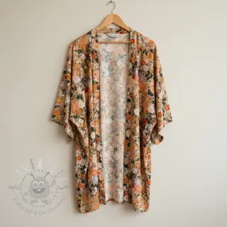 Viskoosi RAYON POPLIN Wild flowers design Ja