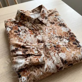 Viskoosi RAYON POPLIN Wild flowers design C