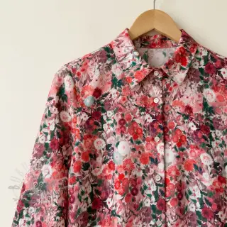 Viskoosi RAYON POPLIN Wild flowers design D
