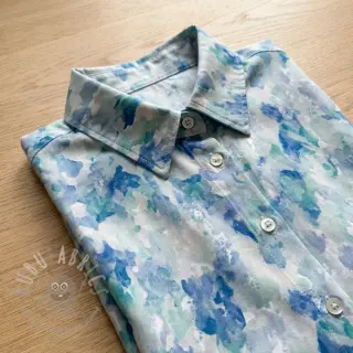 Viskoosi RAYON POPLIN Faded spots design C