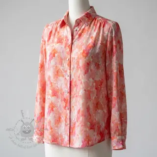Viskoosi RAYON POPLIN Faded spots design D