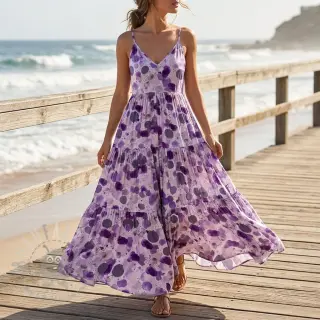 Viskoosi RAYON POPLIN Bouncy design Ja
