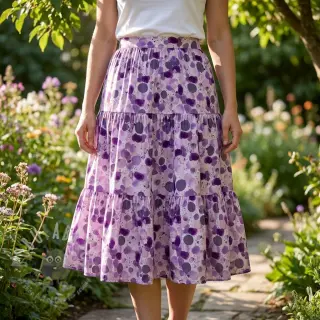 Viskoosi RAYON POPLIN Bouncy design Ja