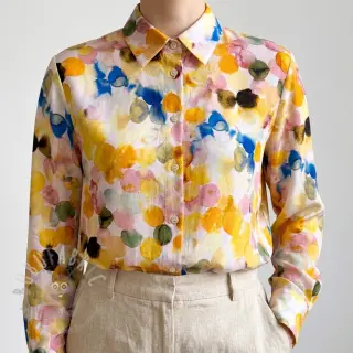 Viskoosi RAYON POPLIN Bouncy design E
