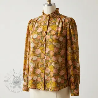 Viskoosi RAYON POPLIN Flower sea design C