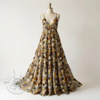 Viskoosi RAYON POPLIN Leona design D